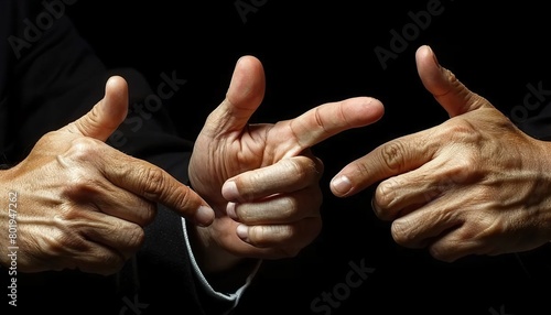hands demonstrating sign language 