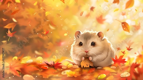 Tiny Hamster Filling Cheeks...
