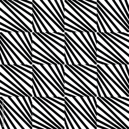 3D abstract monochrome background with line pattern, vector design, technology theme, dimensional line flow in perspective, big data, nanotechnology.	
