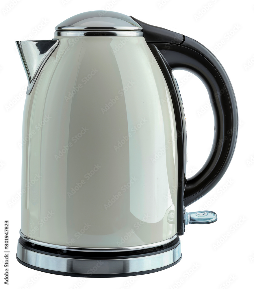 Copper electric kettle with black handle, cut out - stock png. Copper electric kettle with black handle, cut out - stock png.