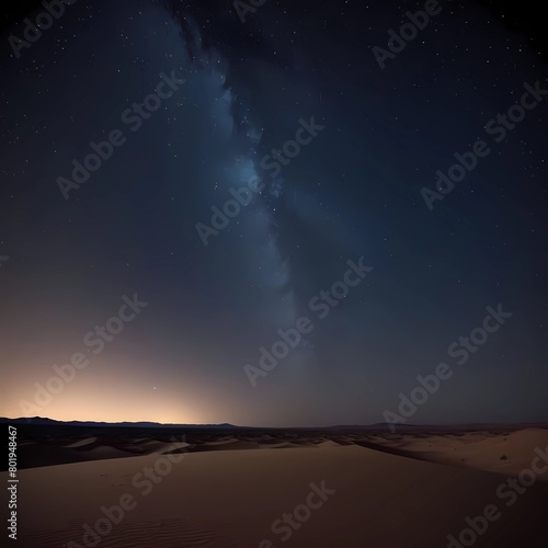 night sky in a desert 