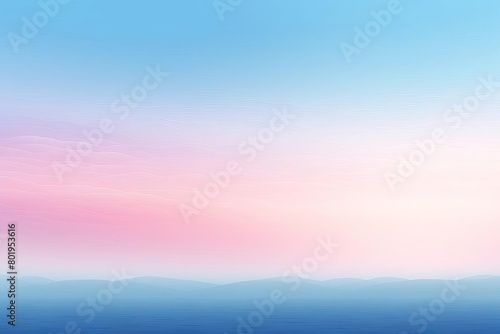 Gradient sky at dawn, transitioning from deep blue to light pink, suitable for peaceful morning themes