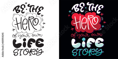 Cute lettering design. Lettering hand drawn doodle quote, print for t-shirt design, 100% vector file.