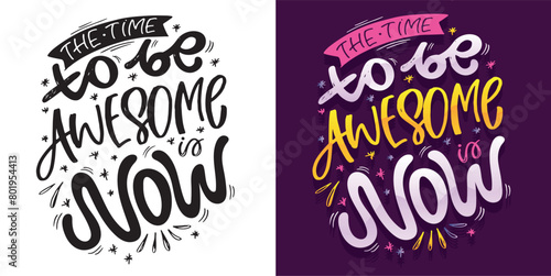 Cute lettering design. Lettering hand drawn doodle quote, print for t-shirt design, 100% vector file.