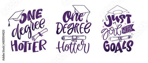 Senior 2024, Class 2024 - lettering hand drawn doodle print. T-shirt design, mug print, 100% vector