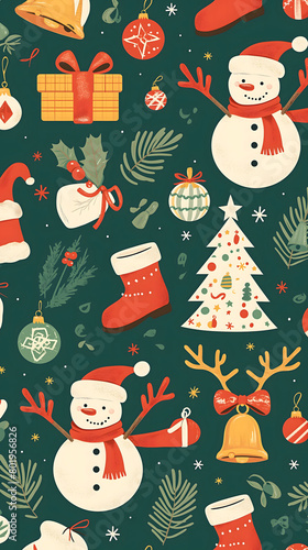 christmas seamless pattern