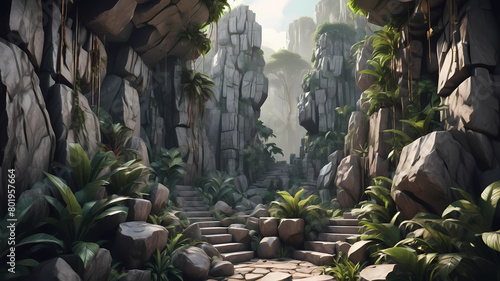 Unveiling the Stone Jungle: An Ultra-Realistic 3D Masterpiece in Stunning 8K Resolution