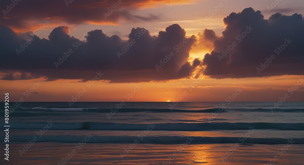 Obraz premium sunset over the sea images