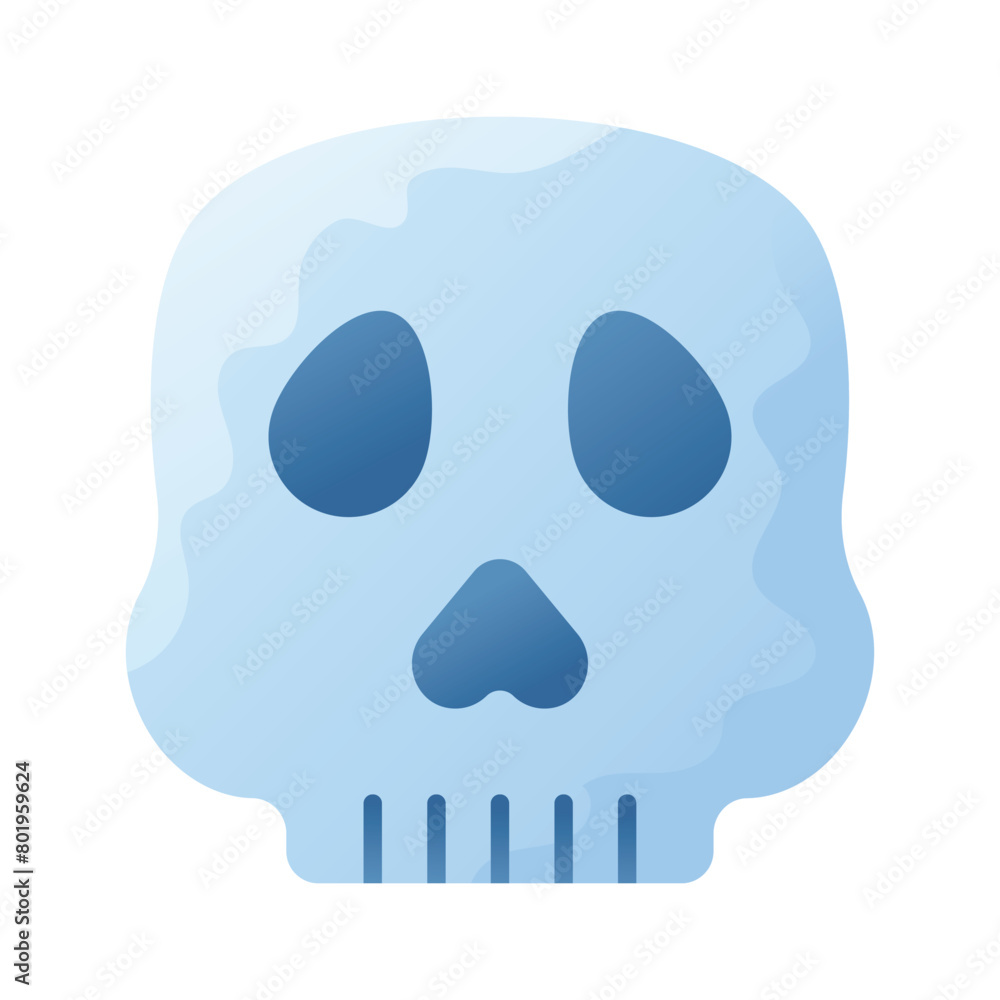 Skull vector design, spooky icon in modern style Skull vector design, spooky icon in modern style