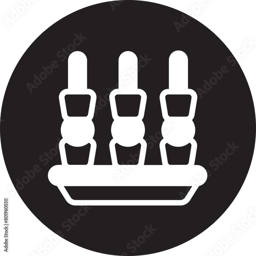 appetizer glyph icon