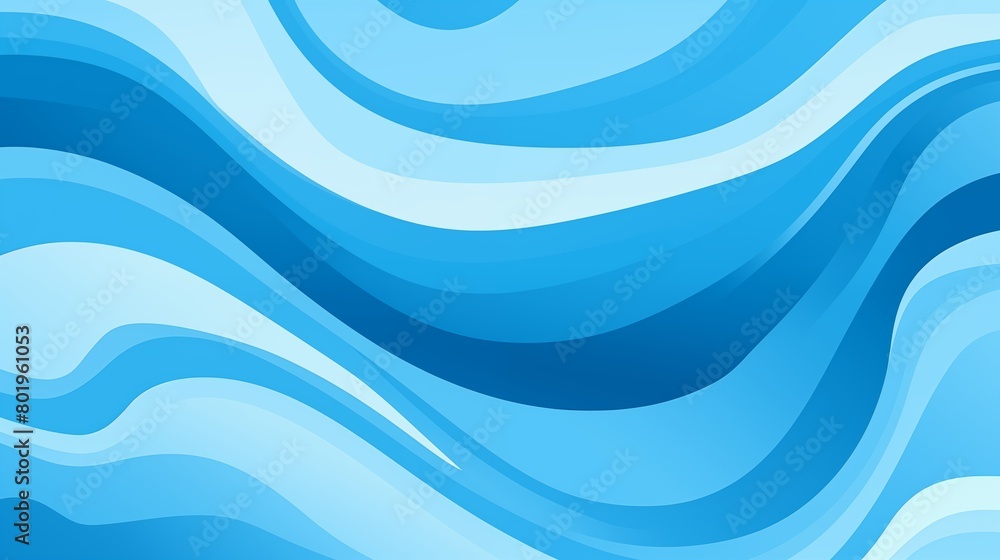 Obraz premium Abstract Seamless Blue Wave Pattern Illustration for Background or Wallpaper Design
