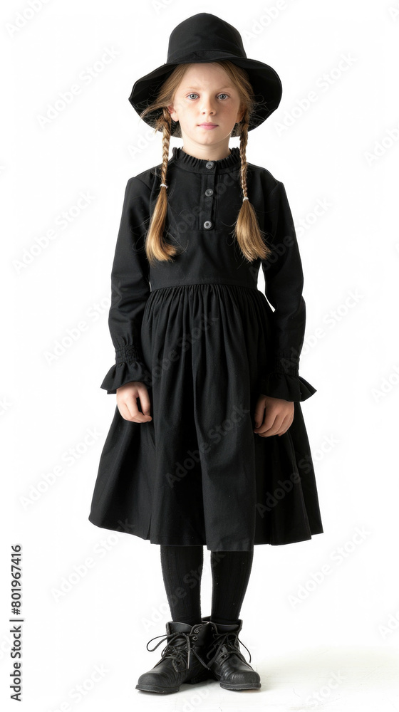 A 5-year-old Amish girl 