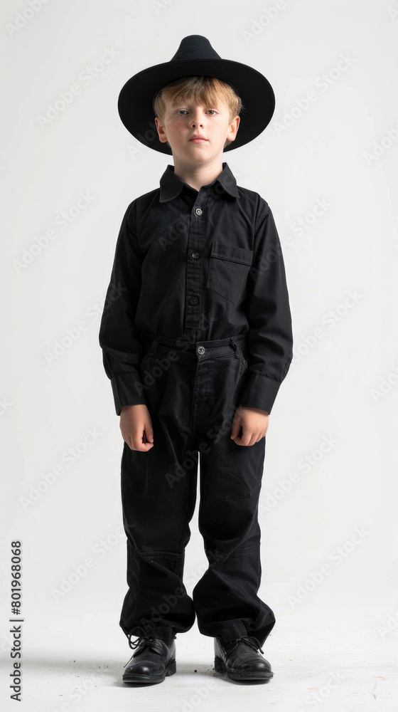 A 5-year-old Amish boy A 5-year-old Amish boy
