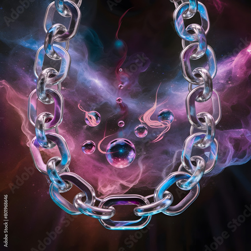 Necklace mad from nebula