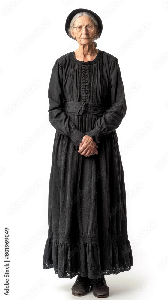 A 75-year-old Amish woman