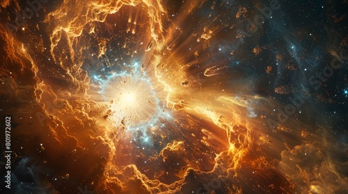 A supernova remnant in the Eagle Nebula photo