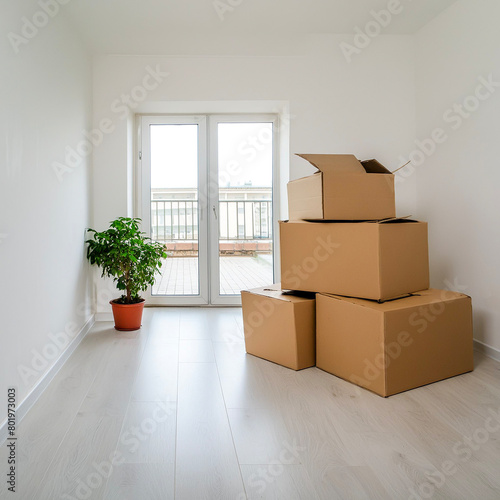 moving boxes in new room