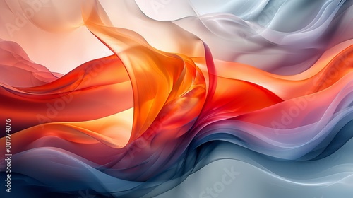 Wallpaper Mural Organic flow of shapes intertwining seamlessly, abstract  , background Torontodigital.ca