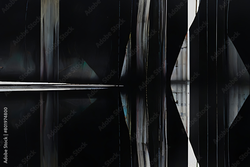 Naklejka premium black and white abstract background Generatve Ai