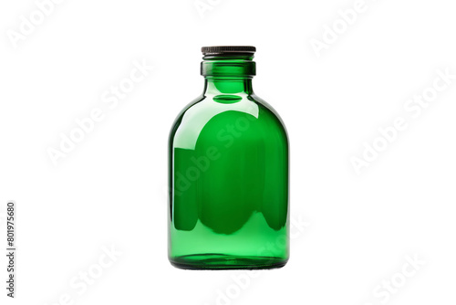 The Enchanted Emerald Elixir. On a White or Clear Surface PNG Transparent Background.