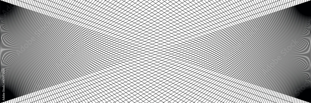 Fototapeta premium Abstract vector halftone rectangle shape. Grunge banner with small dots pattern eps10.