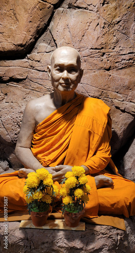 Monk wax figure