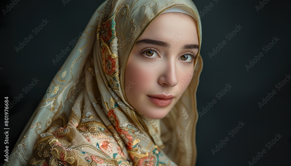 A beautiful young Muslim woman
