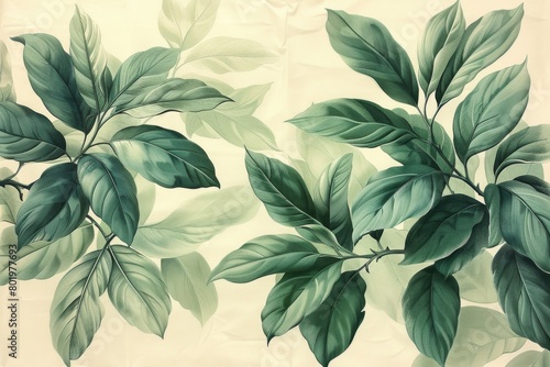 Green leaves background