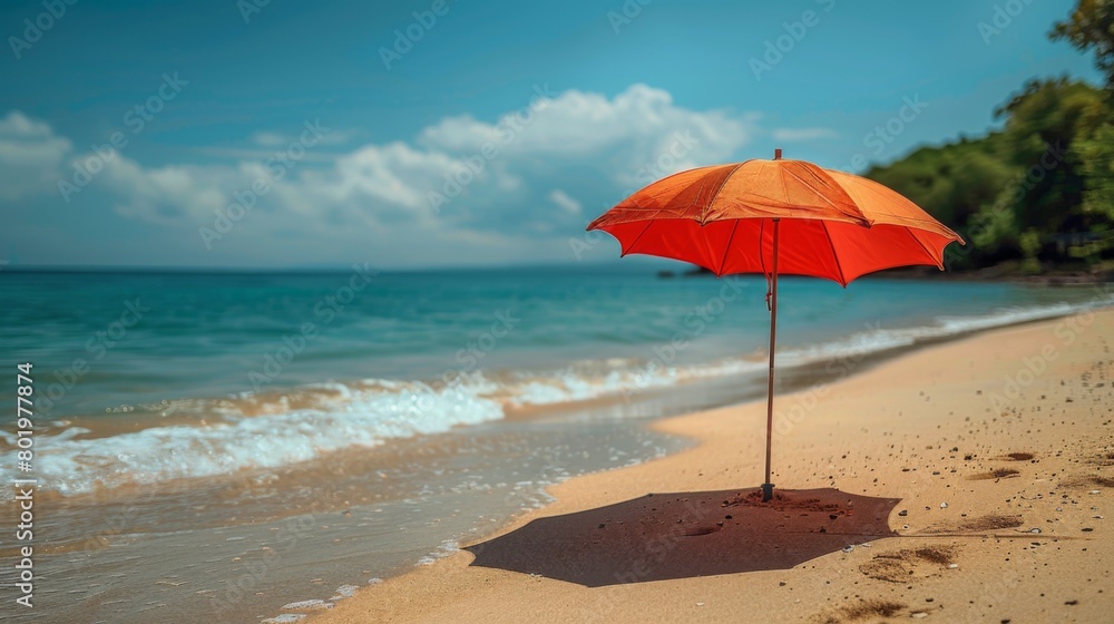 Relaxing Summer Vacation at the Beach. Sun, Sand, and Fun in the Sun.