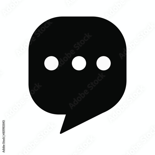 message chat dialog icon vector