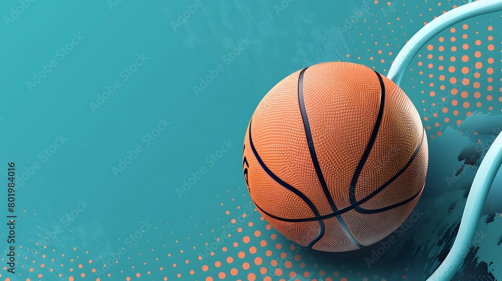 Illustration of basketball background