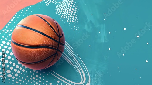 Illustration of basketball background © Anditya