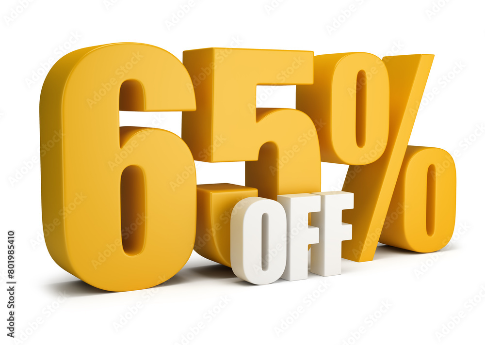 65 percent OFF