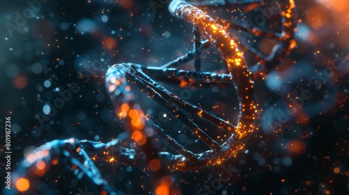 DNA human structure science background ,double helix genetic, medical biotechnology, biology chromosome gene DNA abstract molecule medicine, 3D research health genetic disease, genome ,Microscope #801987236