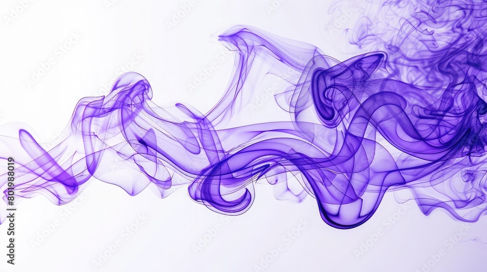 A modern abstract background with lavender liquid and smoke effects ,Acrylic colors and ink in water, Abstract frame background, Isolated on white ,Colorful Background with Smoke Effect

