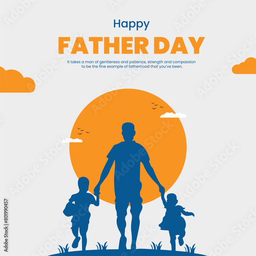 Happy Father Day poster design 