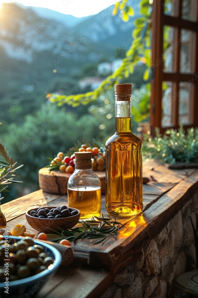 Rustic olive oil, a golden seasoning from the Mediterranean, enhances recipes with health and flavor. Rustic olive oil, a golden seasoning from the Mediterranean, enhances recipes with health and flavor.