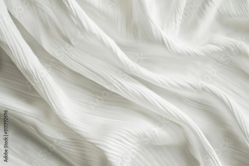 a close up of a white fabric texture photo