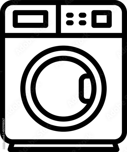 Washing Machine Laundry Icon.