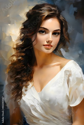 portrait of a person painting