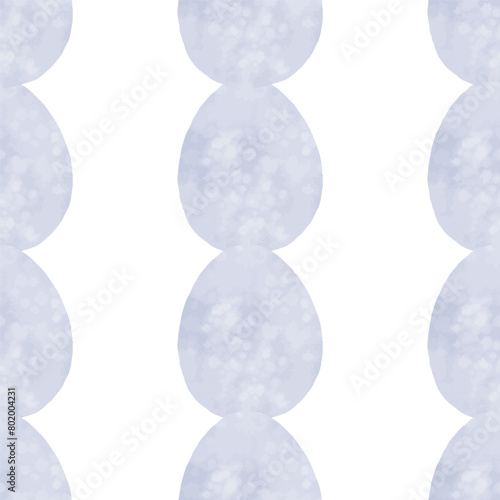 Seamless pattern with easter eggs, hand drawn illustration in watercolor style