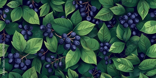 background picture with berries  a simple image of berry bushes  raspberries  strawberries and cherries