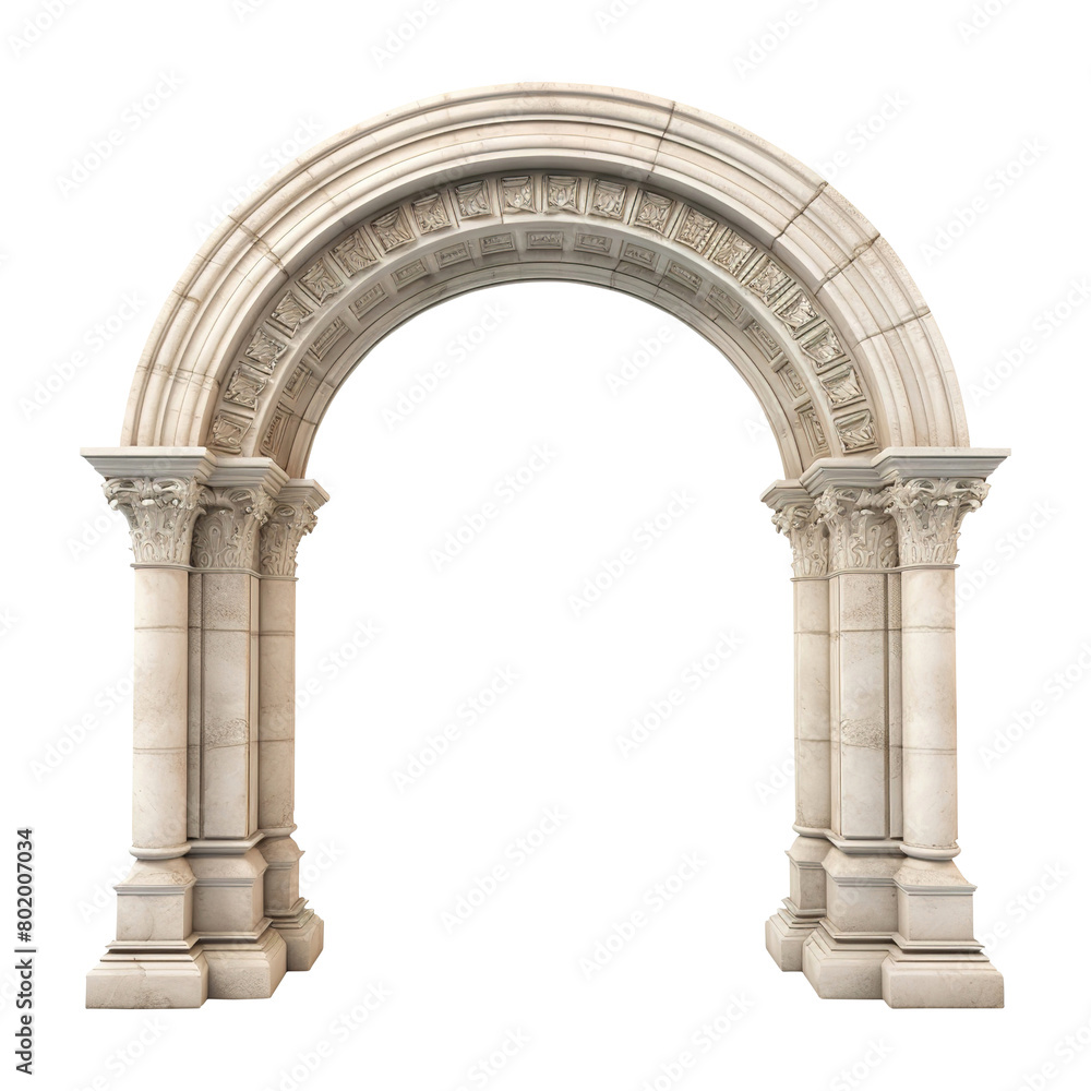 Obraz premium Arch isolated on white background