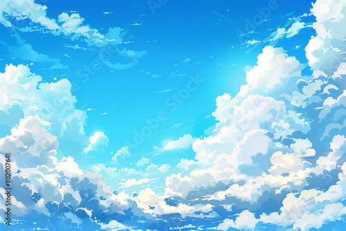 blue sky background with clouds. High quality photo