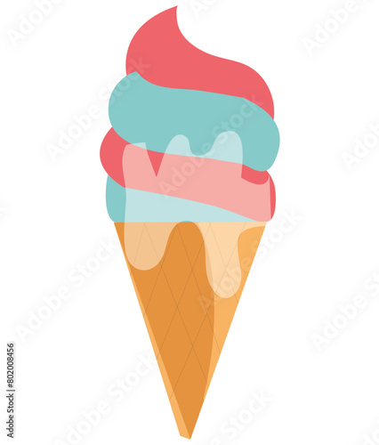 Ice-cream Elements and Craft Design.