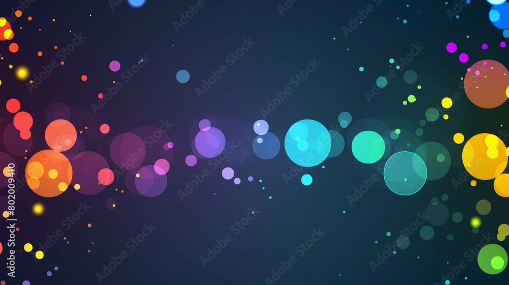 A set of abstract banner templates with colored circles A set of abstract banner templates with colored circles