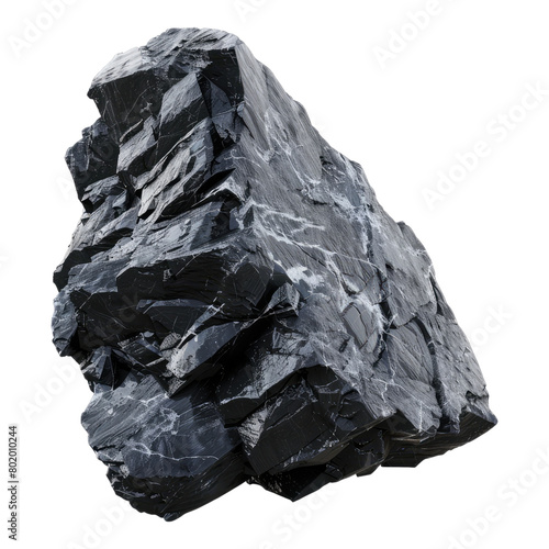 Photo of coal isolated on transparent background