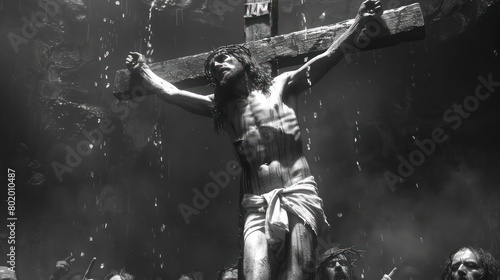 Jesus on the cross © bird_saranyoo