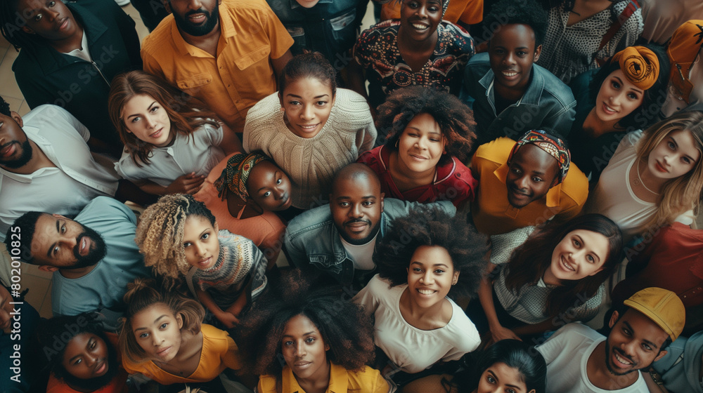 United Colors: Diverse Group Smiling Together United Colors: Diverse Group Smiling Together