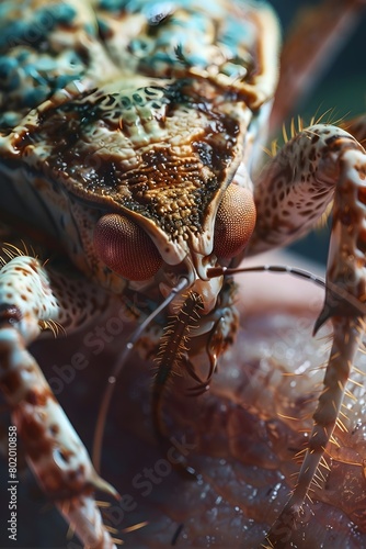 Chigger Biting into Human Skin - Macro Photograph Capturing Fleeting Moment of Parasitic Arthropod in Extreme Detail
